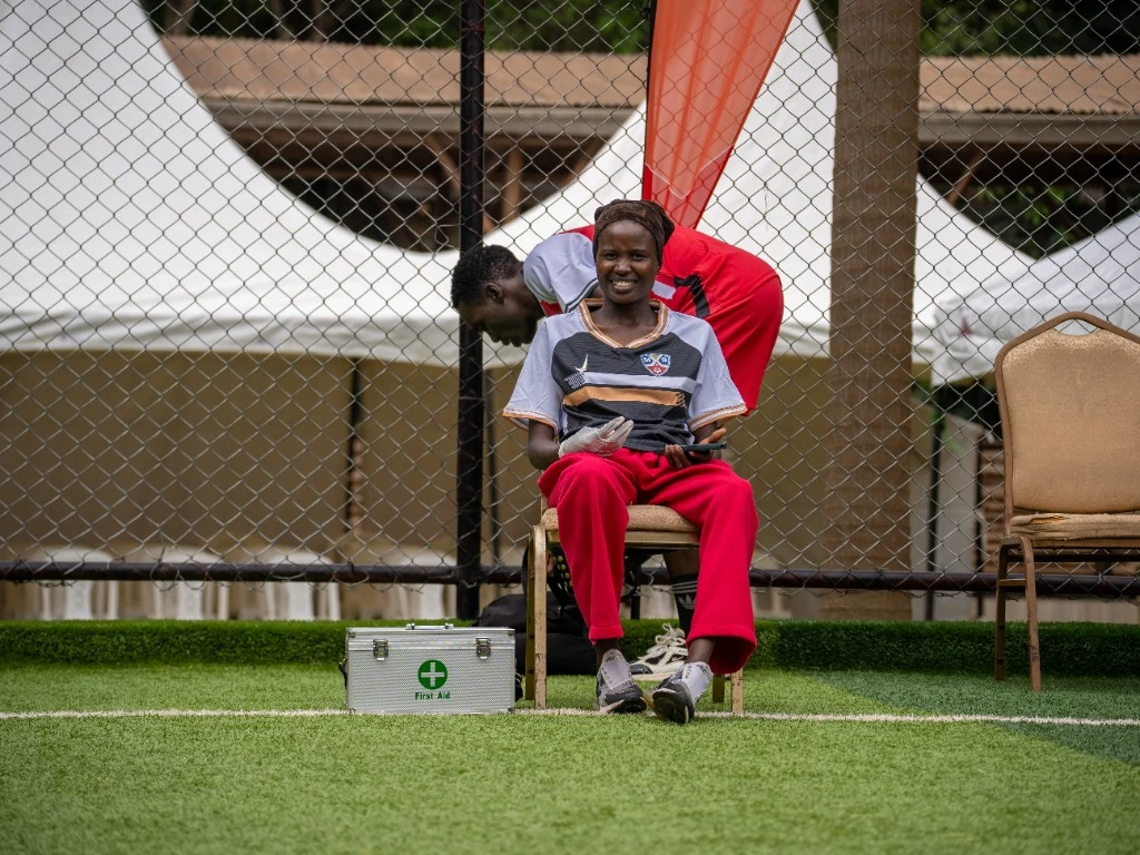 Medical staff ready on the tournament pitch